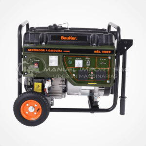 Generador Bauker 3000 Gasolinero Monofásico Potencia 3KW