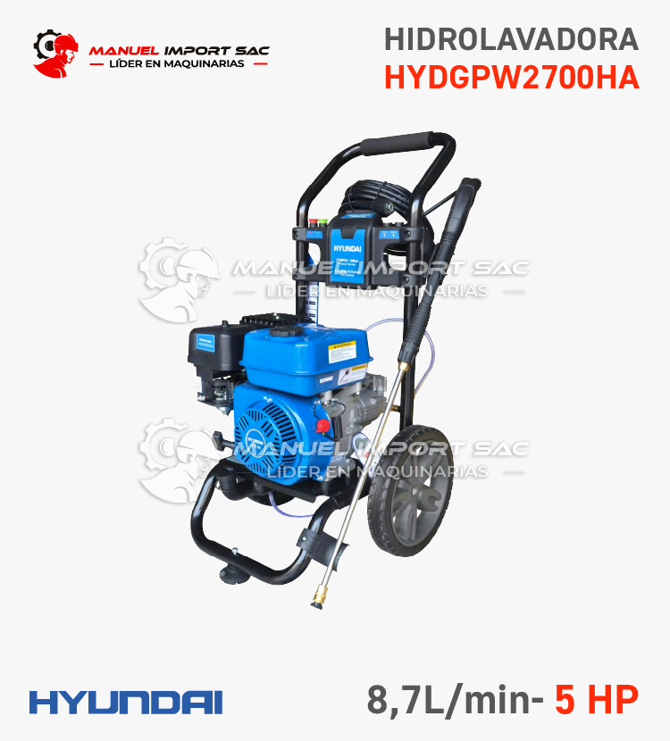 Hidrolavadora Hyundai 2700PSI HYDGPW2700HA a Gasolina