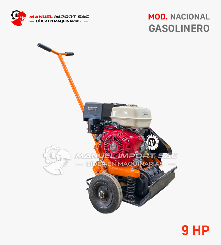Plancha Compactadora 9 HP Gasolina