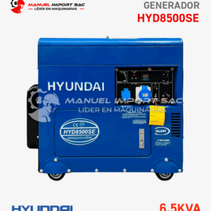 Generador Hyundai T2.HYD8500SE 6.5 KW (6.5KVA) Diesel