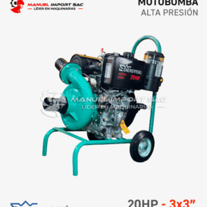 Motobomba Energy Perú Alta Presión 3x3” 20HP Diesel